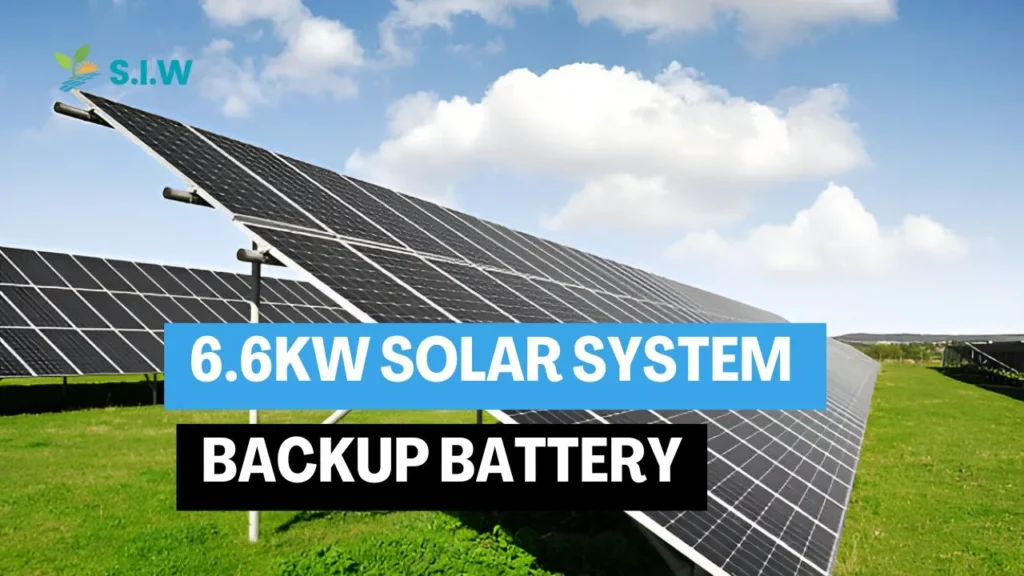 6.6kw solar system backup battery