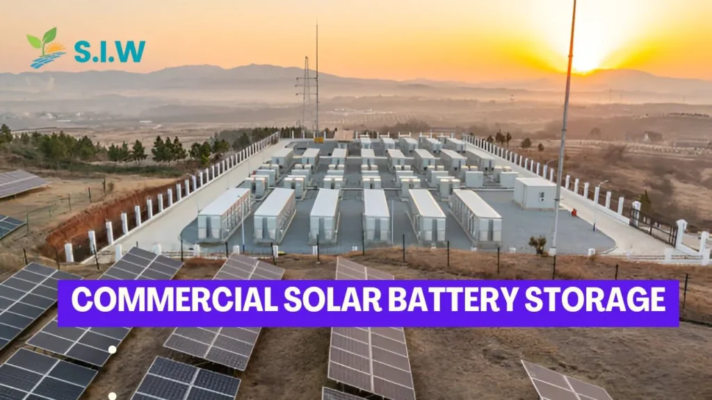 Commercial solar battery storage