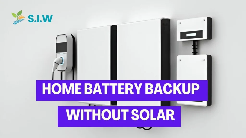 Home battery backup without solar