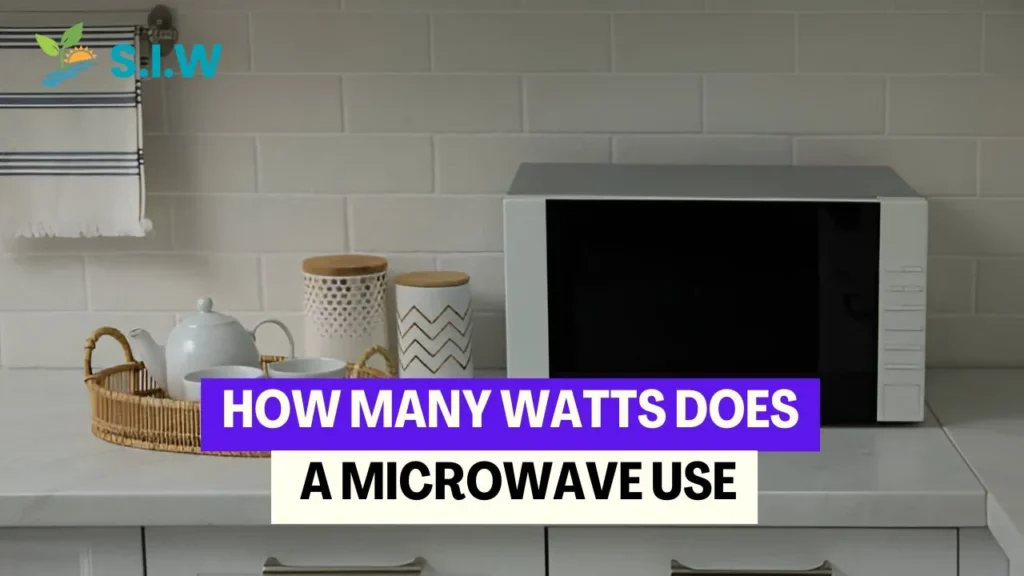 How many watts does a microwave use