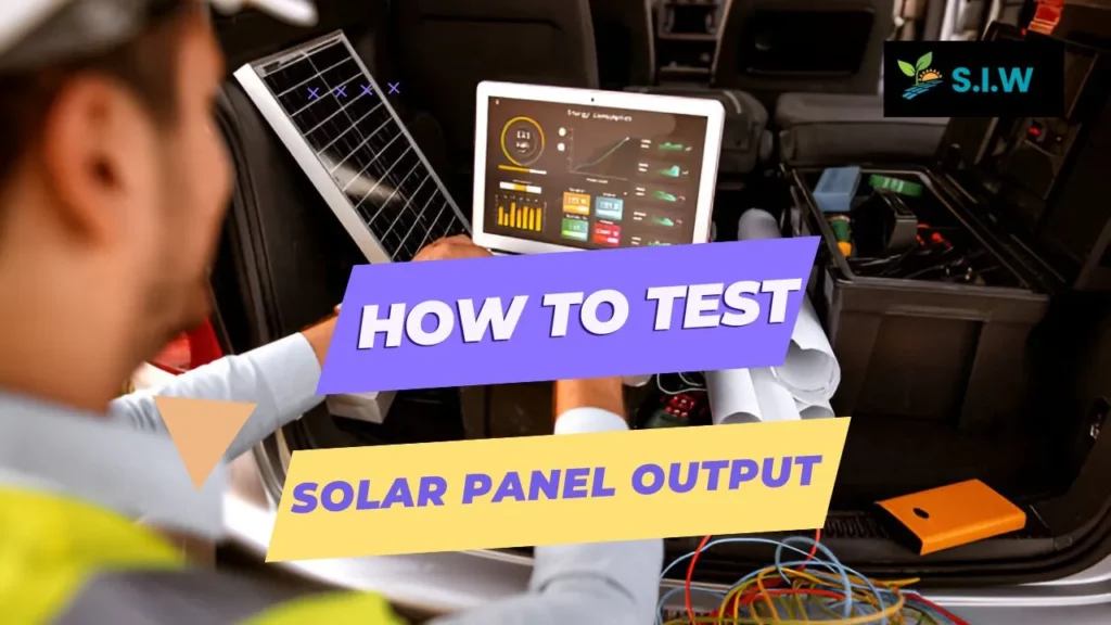 How to Test Solar Panel Output