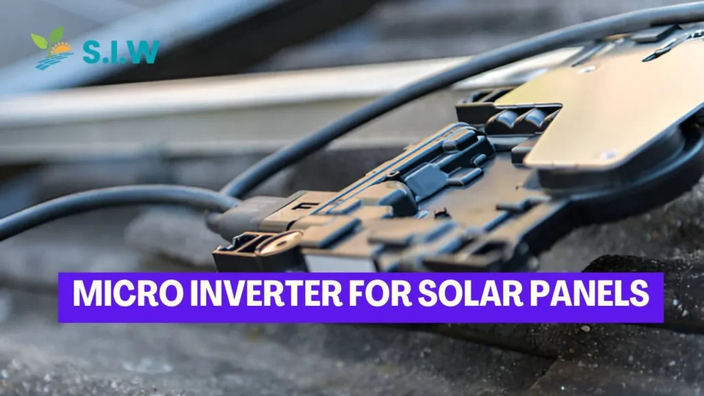 Micro inverter for solar panels