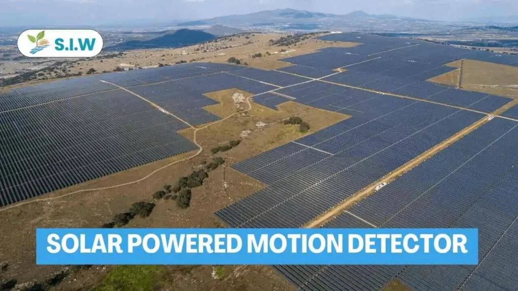 Solar Powered Motion Detector