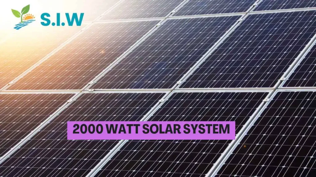 2000 Watt Solar System