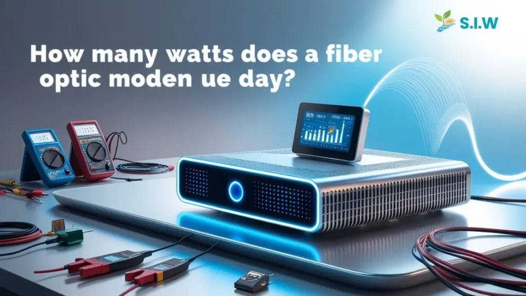 How Many Watts Does a Fiber Optic Modem Use a Day