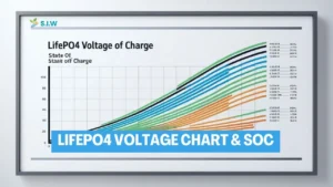 LiFePO4 voltage chart and state of charge graph for battery management