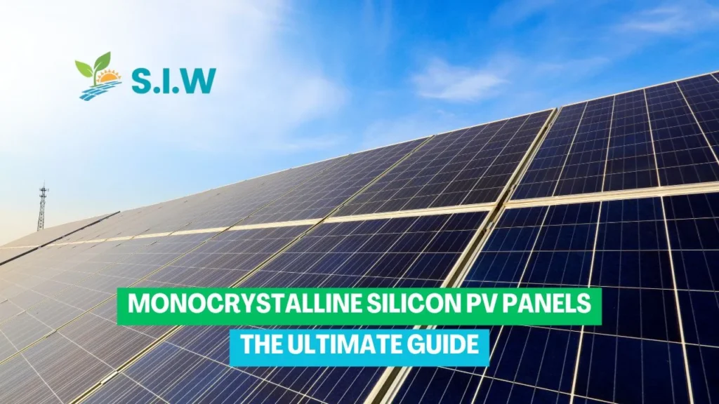 Monocrystalline silicon pv panels