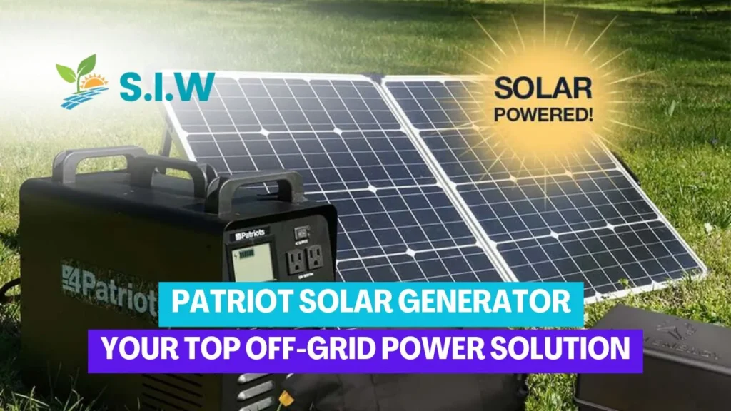 patriot solar generator