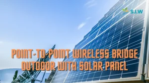 Point-to-Point Wireless Bridge Outdoor With Solar Panel