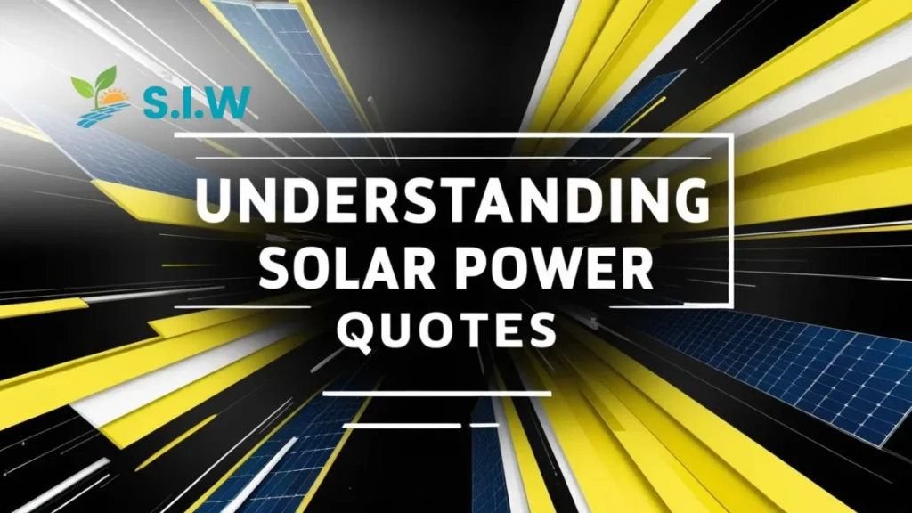 Solar power quotes