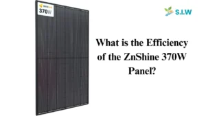 What is the Efficiency of the ZnShine 370W Panel