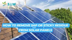 how to Remove Sap or Sticky Residue from Solar Panels