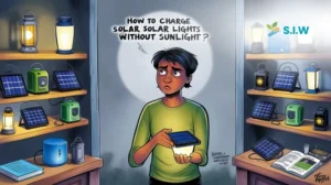 how to charge solar lights without sun