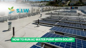 how to run ac water pump with solar