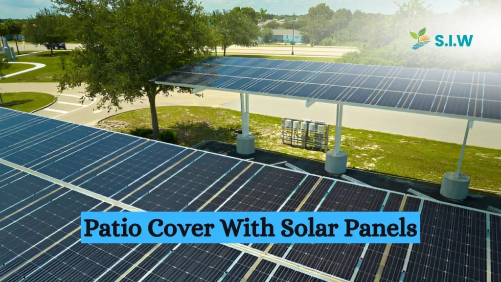 patio cover with solar panels