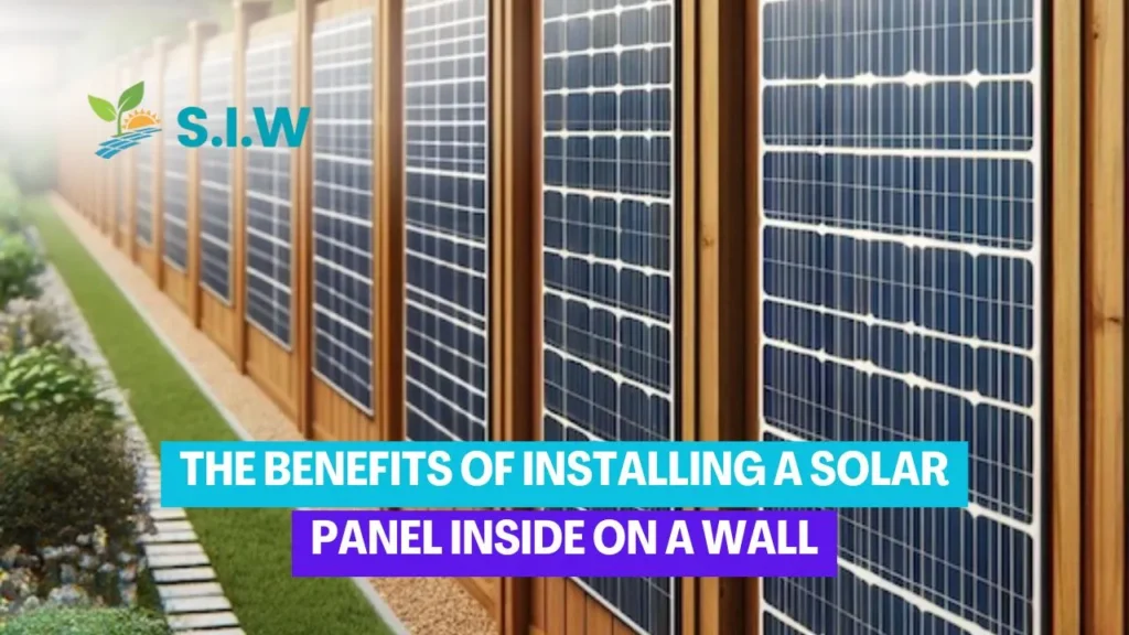 solar panel inside on a wall