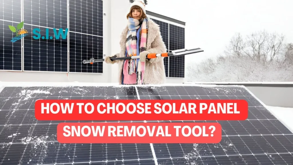 solar panel snow removal tool