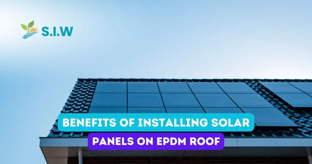 solar panels on epdm roof