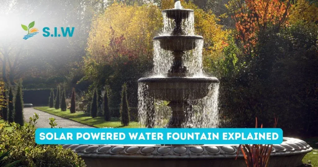 solar powered water fountain