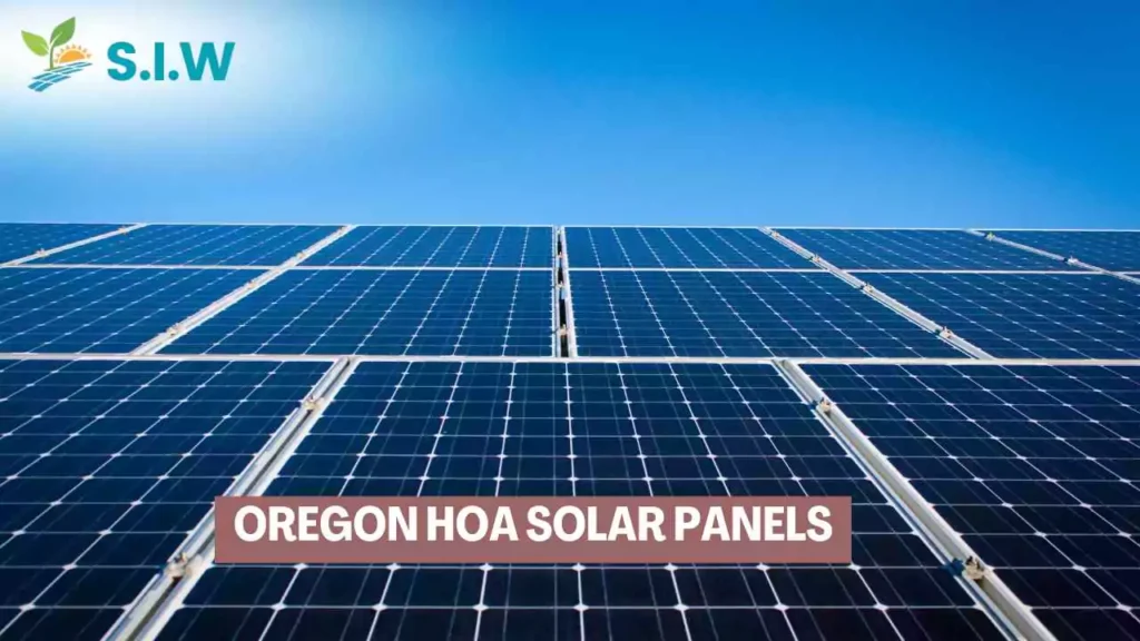 Oregon Hoa Solar Panels