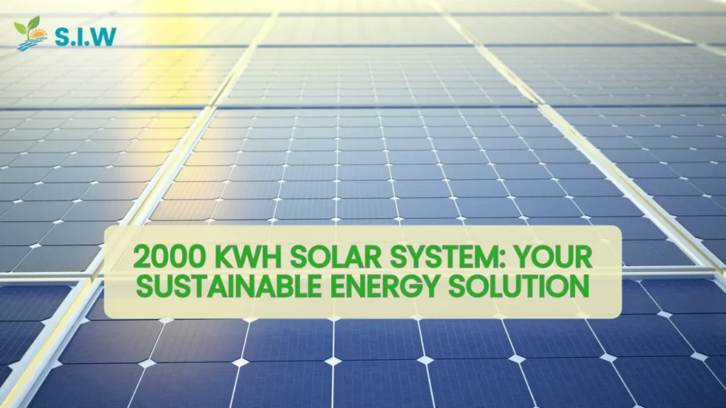 2000 kWh Solar System