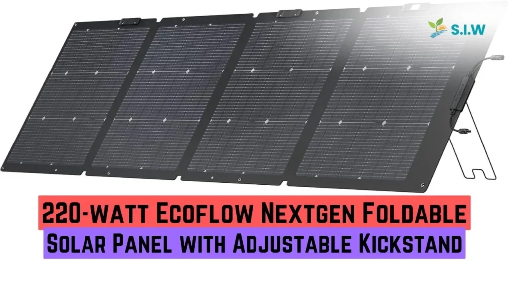 220-watt Ecoflow Nextgen Foldable Solar Panel with Adjustable Kickstand