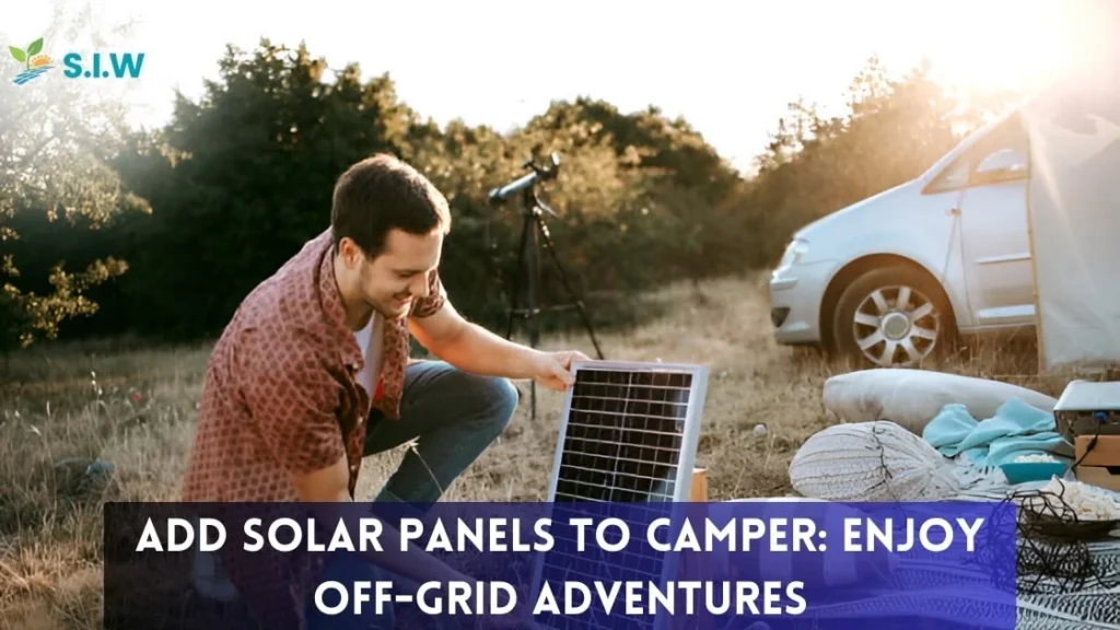 Add Solar Panels to Camper