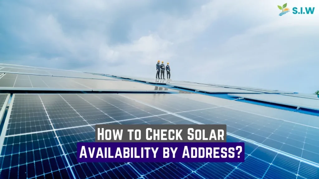 check solar availability by address