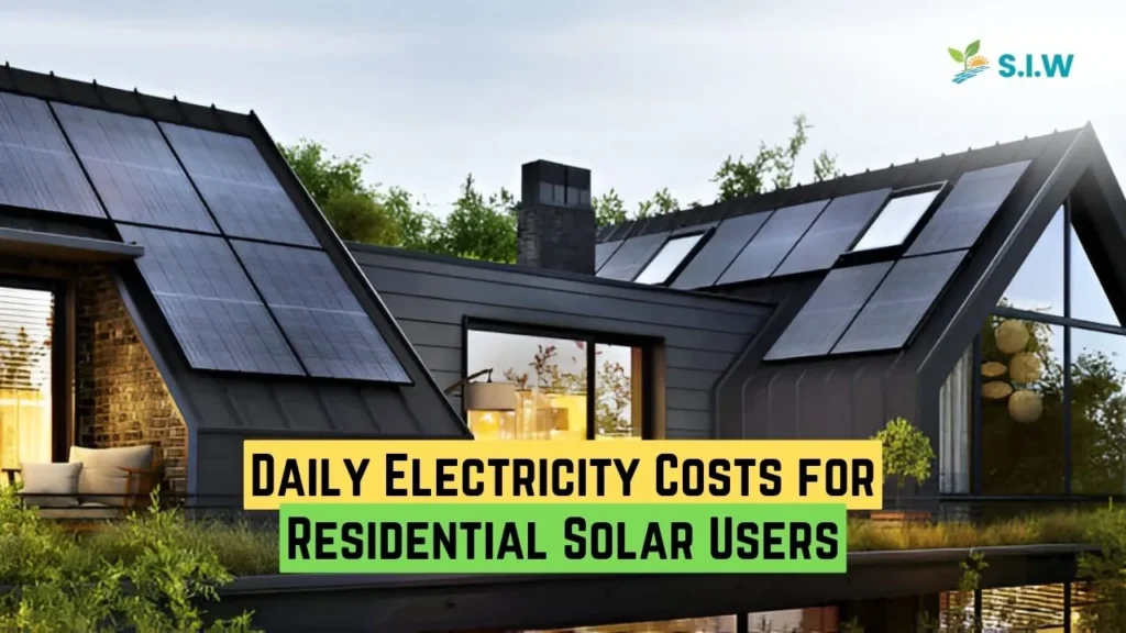 Daily Electricity Costs for Residential Solar Users