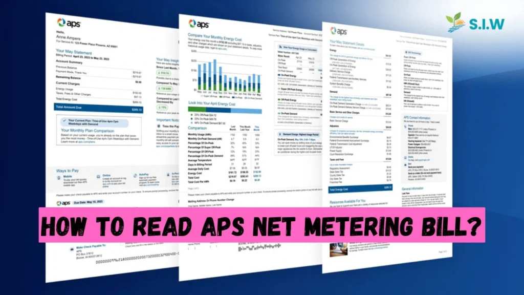 How to Read APS Net Metering Bill