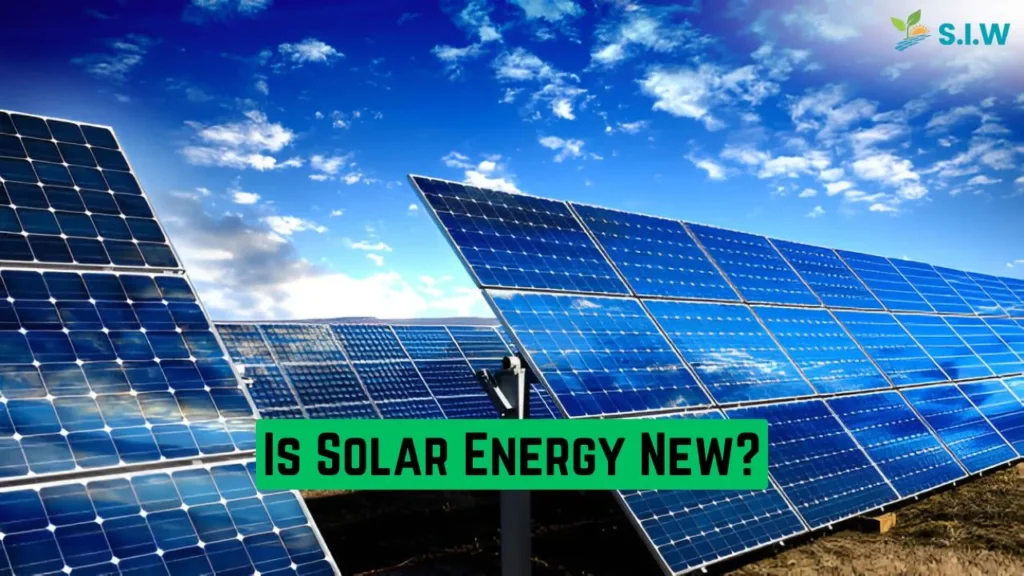 is solar energy new