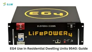 EG4 Use in Residential Dwelling Units 9540