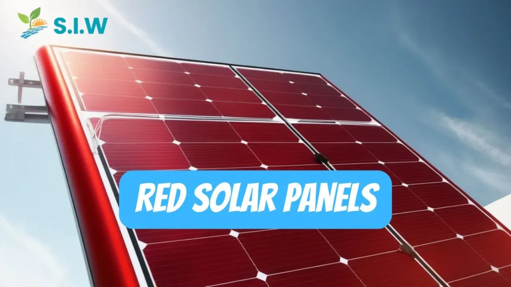 Red Solar Panels