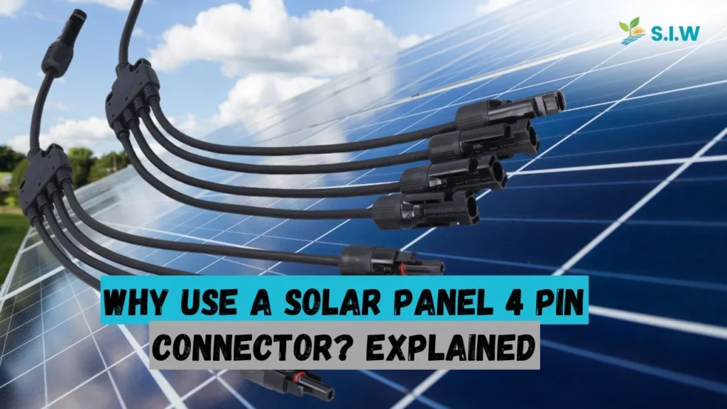 solar panel 4 pin connector