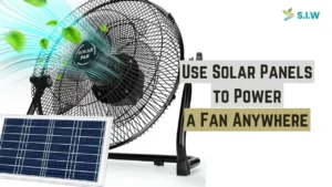 solar panels to power a fan