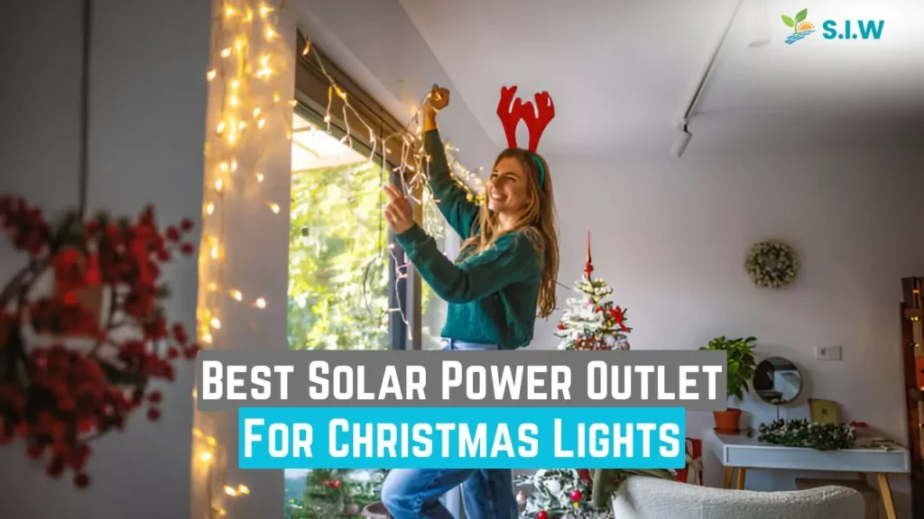 solar power outlet for christmas lights