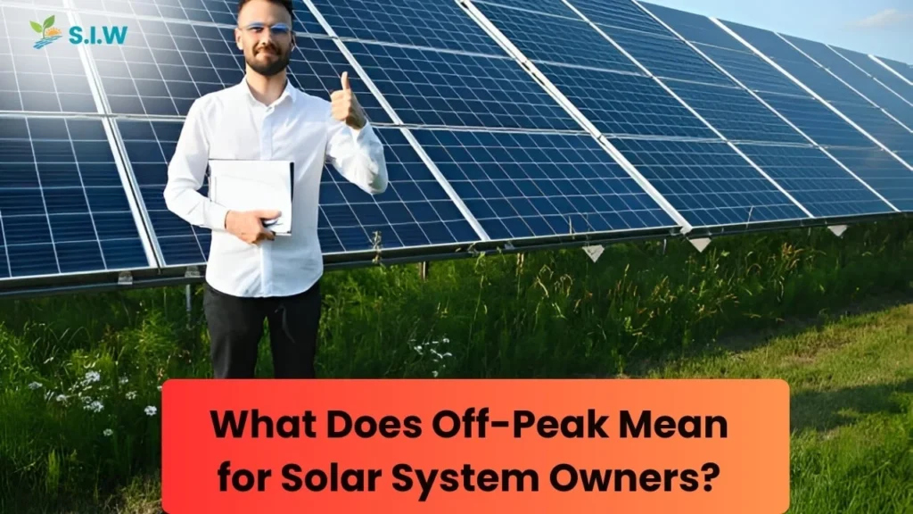 What Does Off-Peak Mean for Solar System Owners