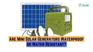 are mini solar generators waterproof or water resistant