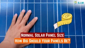 normal solar panel size