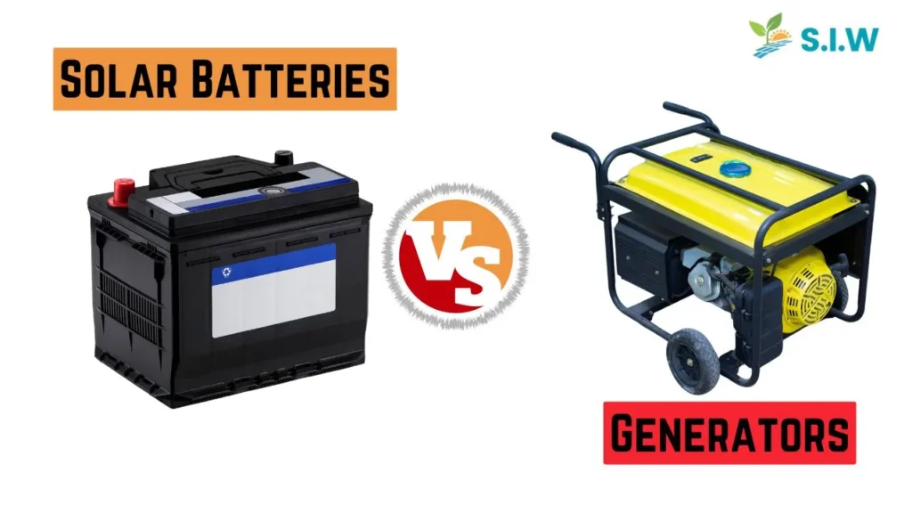 solar batteries vs. generators: choosing the best backup power solution