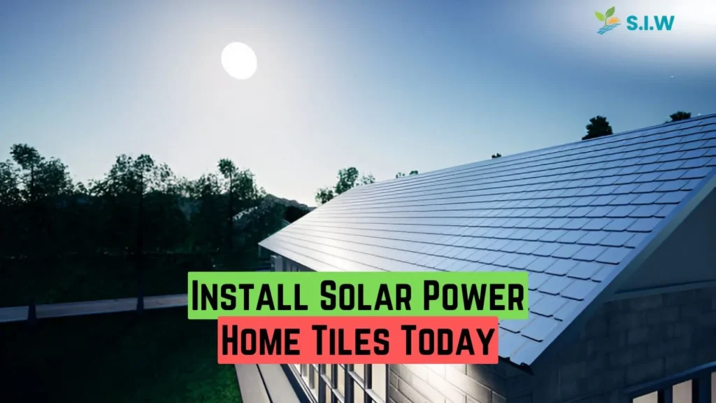 solar power home tiles