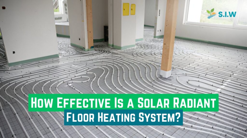 solar radiant floor heating system