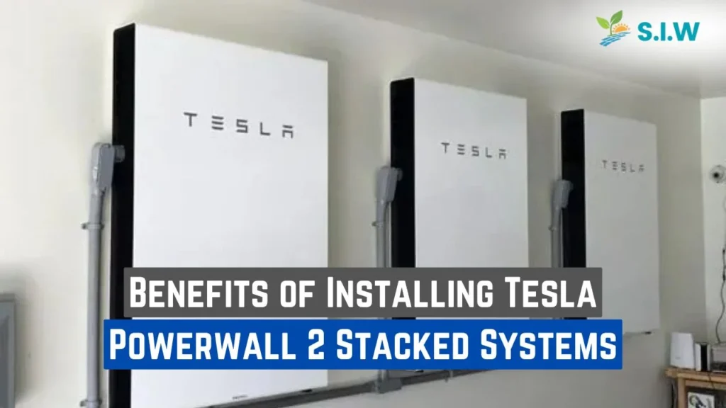 tesla powerwall 2 stacked