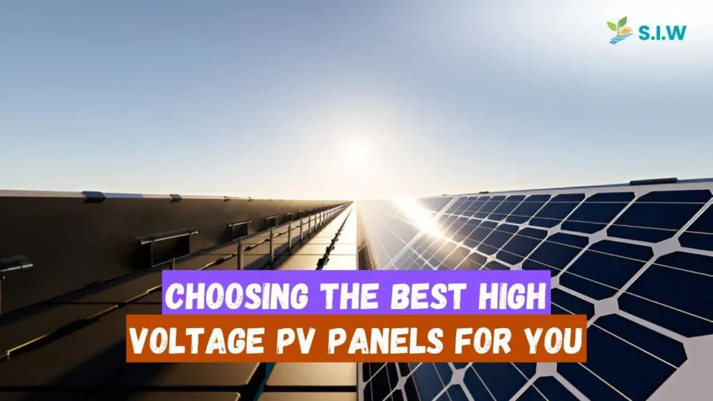 high voltage pv panels